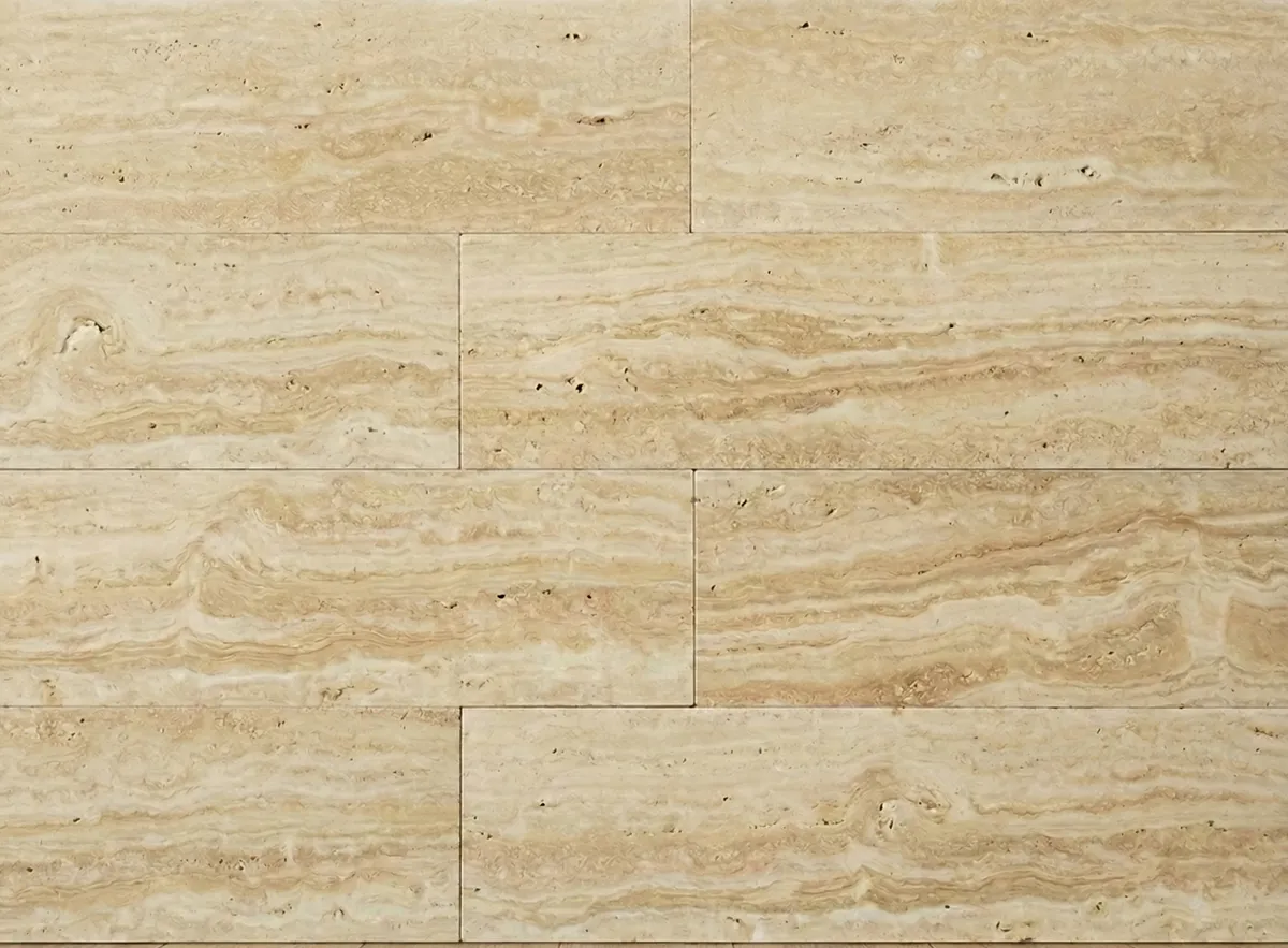 Classic Travertine Pool Coping with Bullnose Edge